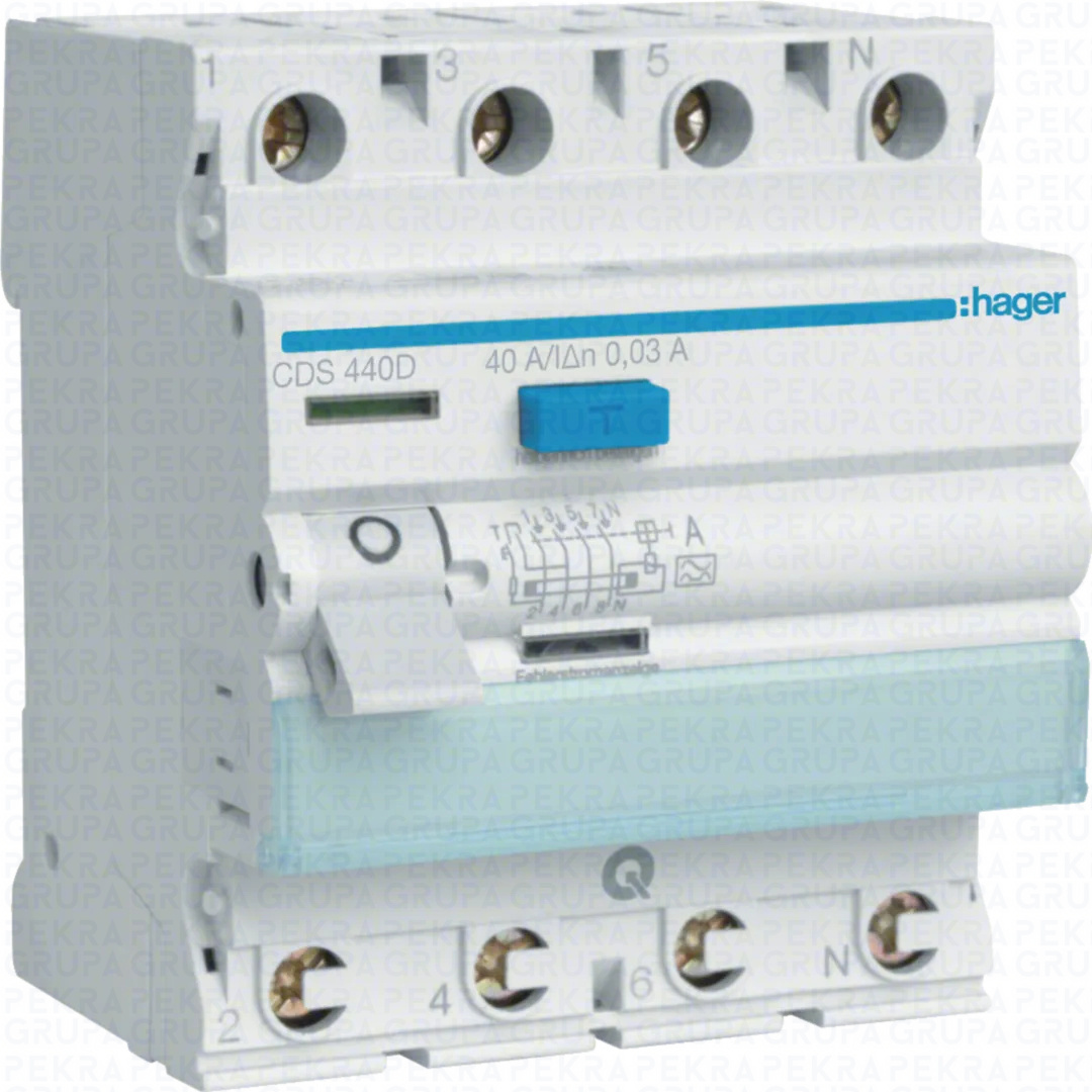 CDS440D RCCB Wyłącznik różnicowoprądowy 4P 40A/30mA Typ A QUICK CONNECT
