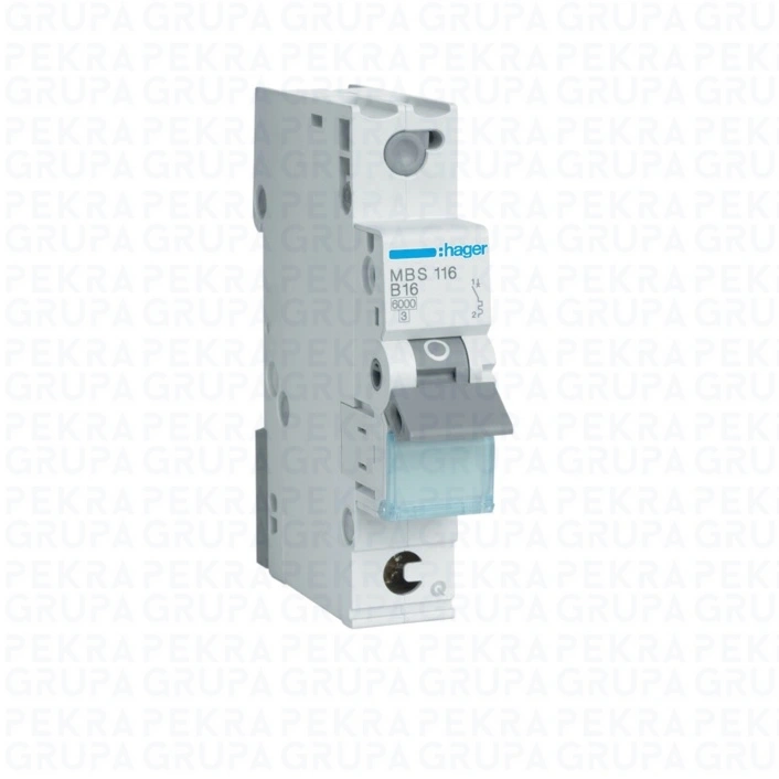 MBS116 Wyłącznik nadprądowy 6kA 1P B 16A QuickConnect MCB