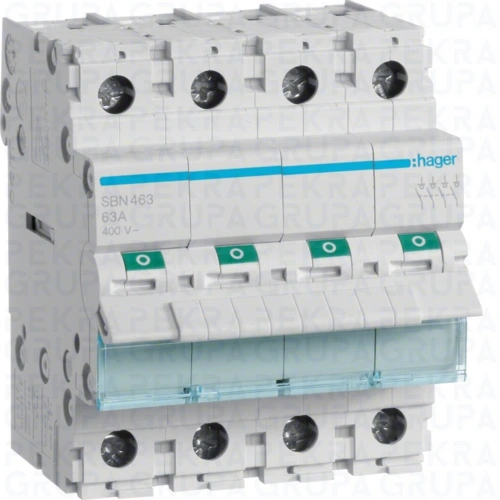 SBN463 Modułowy rozłącznik izolacyjny 4P 63A 400VAC