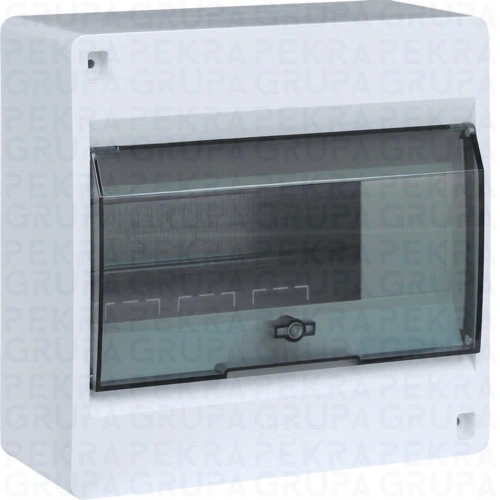 VD108TP IC2 Rozdzielnica 1x8M n/t. IP40. drzwi transparentne