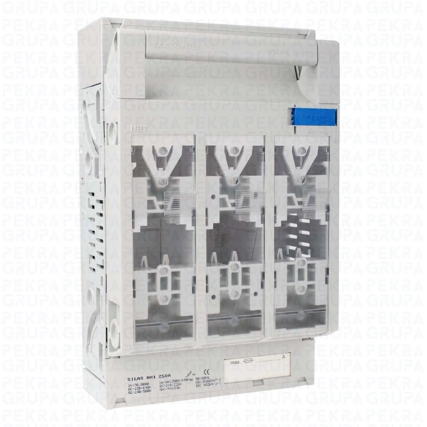 34170-0000  Rozłącznik bezpiecznikowy  serii SILAS RBK-1 250A 3P M10