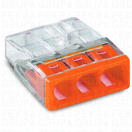 2273-203 Złączka COMPACT do puszek instalacyjnych  3x2.5mm2