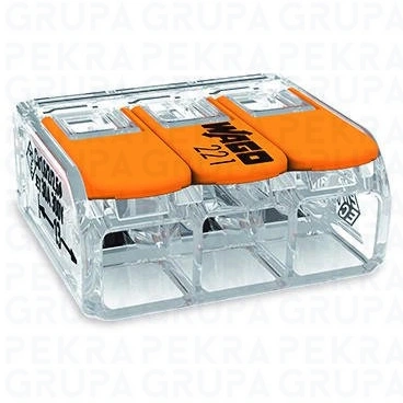 221-613 Złączka instalacyjna COMPACT 3x6mm2