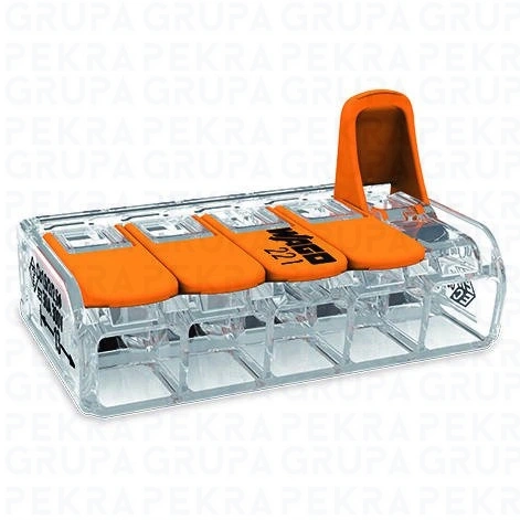 221-615 Złączka COMPACT instalacyjna 5x6mm2