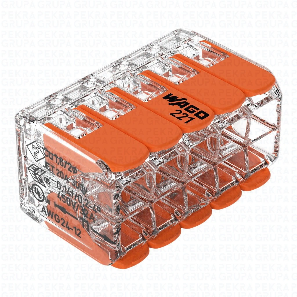 221-420 Złączka instalacyjna COMPACT  10x4mm2