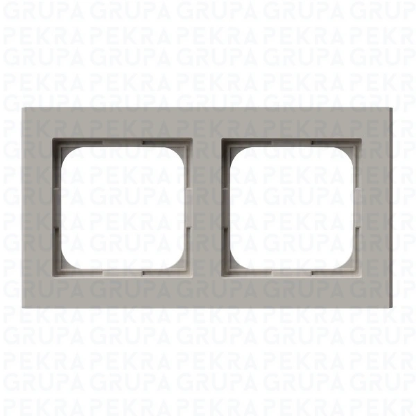 R-2R/82  SONATA Ramka podwójna kaszmir