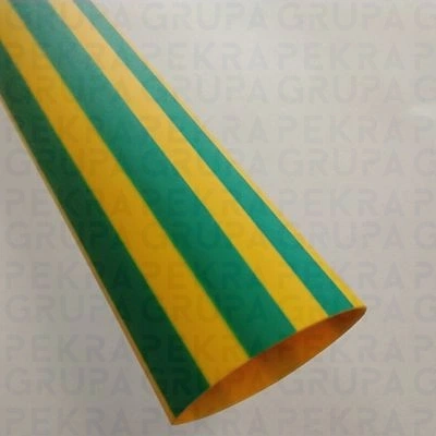SB9.5 ŻZ Rura termokurczliwa 3/8’’ 9.5/4.8mm żółto-zielona