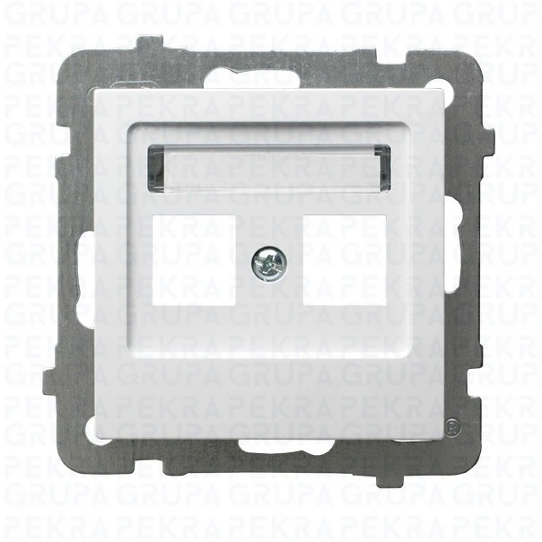 GPK-2G/p/00 AS Obudowa gniazda podwójnego typu Keystone prosta