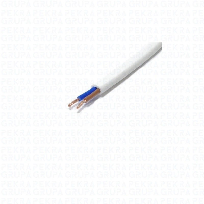 OMY(P)2X1.0 Przewód OMYp 2x1,0 mm2 biały (100mb)