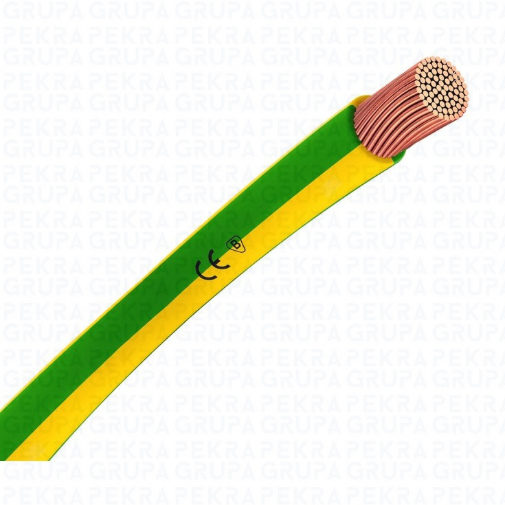 LGY50ŻÓŁ-Z Przewód LgY 50,0 mm2 PE-żółto-zielony (100mb)