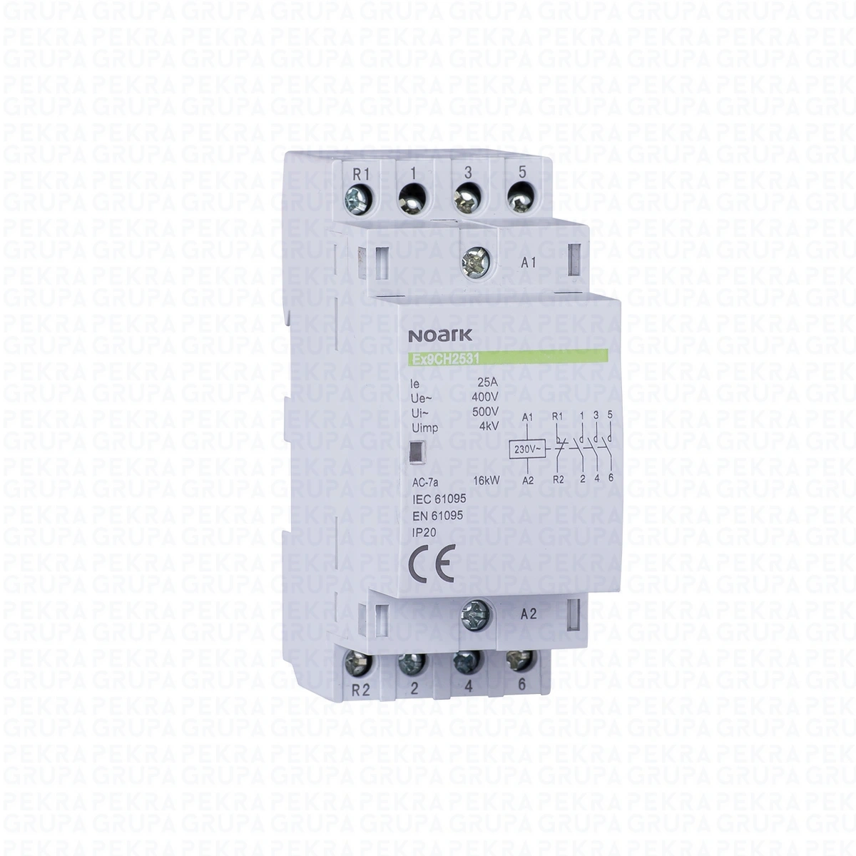 102412 Ex9CH25 40 230V 50/60Hz Stycznik instalacyjny 25A 230V 4NO