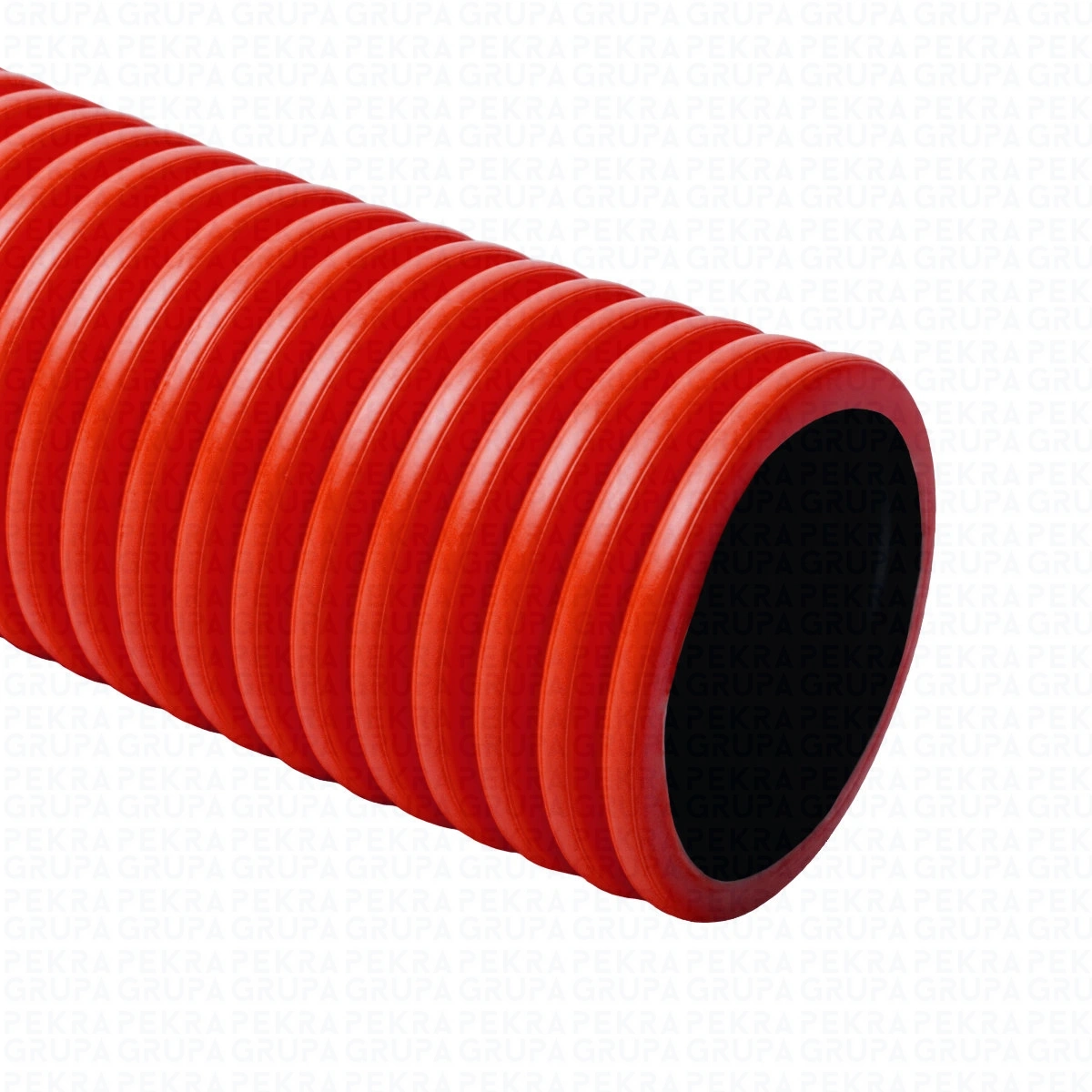 Rura karbowana dwuścienna w kręgach KOPOFLEX KF 110C czerwona (50mb)
