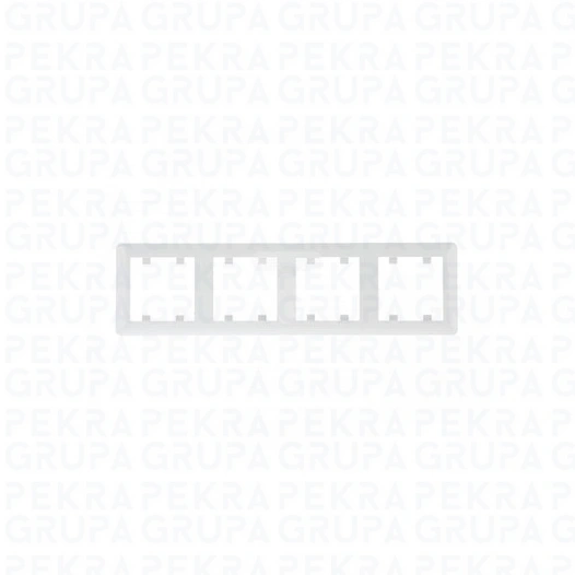 WL5240 LUMINA ramka 4-krotna pozioma  biała