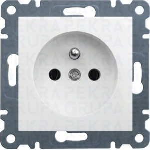 WL1020 LUMINA gniazdo wtyczkowe z uziemieniem  16A/250V AC  białe