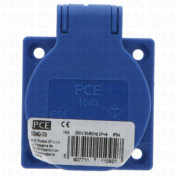 1040-0b Gniazdo wtyczkowe tablicowe 230V Z BOLCEM IP54