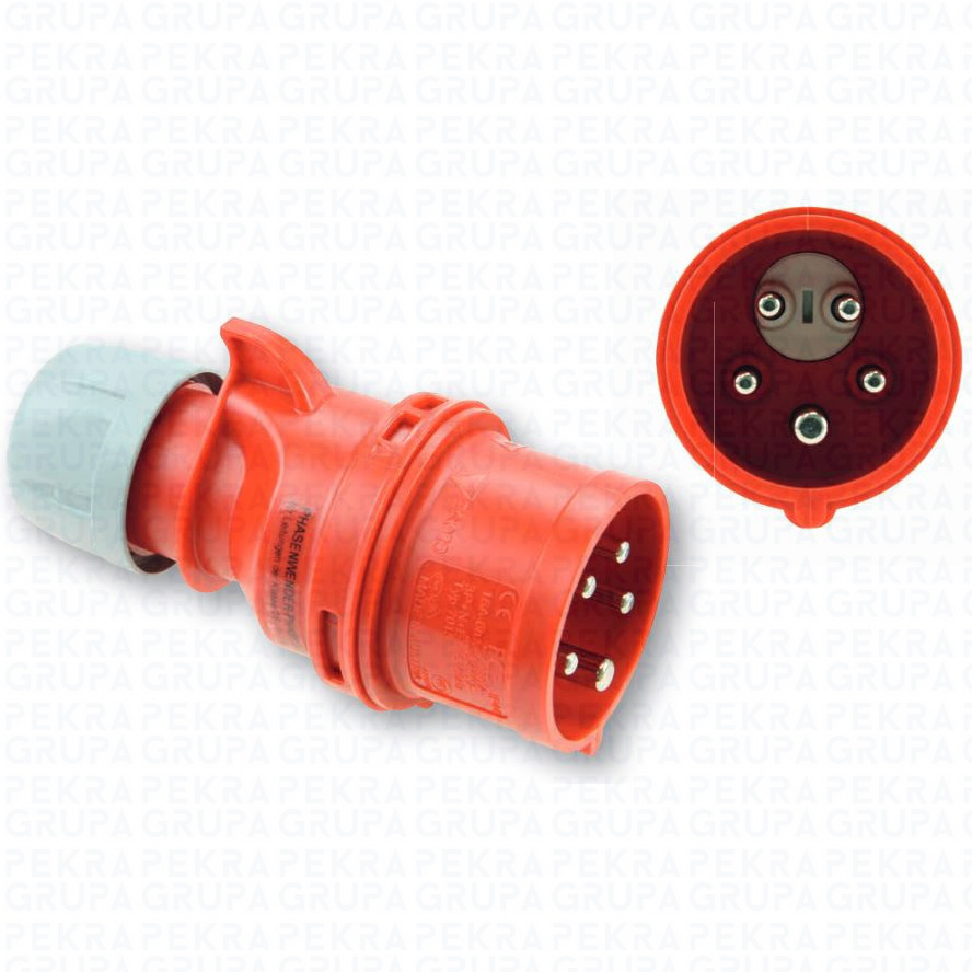 7015-6 Wtyczka przenośna – ZWROTNICA FAZ IP44 16A 400V 3P+Z+N